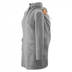 Manteau en laine de portage et grossesse – Mamalila – Framboise